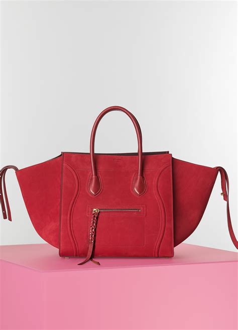 red phantom celine bag|authentic Celine phantom bag.